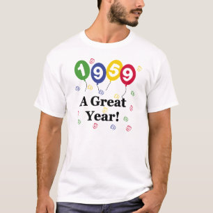 1959年すばらしい年の誕生日 Tシャツ
