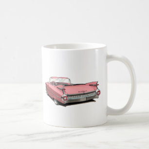 1959年のキャデラックのピンク車 コーヒーマグカップ
