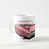 1959年のキャデラックのピンク車 コーヒーマグカップ (正面左)
