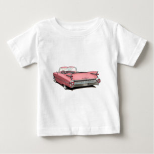 1959年のキャデラックのピンク車 ベビーTシャツ