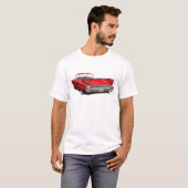 1959年のキャデラックの赤車 Tシャツ (正面フル)