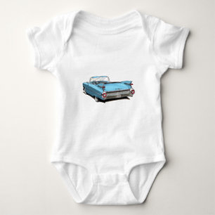 1959年のキャデラックのLt Blue Car ベビーボディスーツ