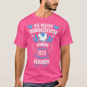 1959年のハト生まれン62歳の誕生日 Tシャツ