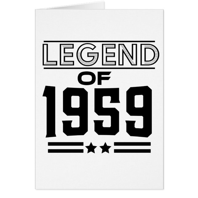 1959年のヴィンテージ伝説 (正面)