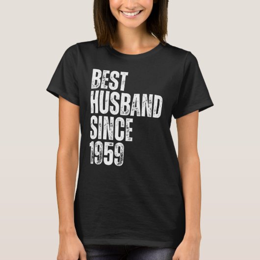 1959年のヴィン最高のテージ・ウェディング・アニブ以来のメンズの夫 Tシャツ (正面)