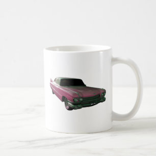 1959年のCaddilacの大きいピンクのひれ コーヒーマグカップ