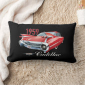 1959年レッドキャデラッククラシック自動車 ランバークッション (ブランケット)