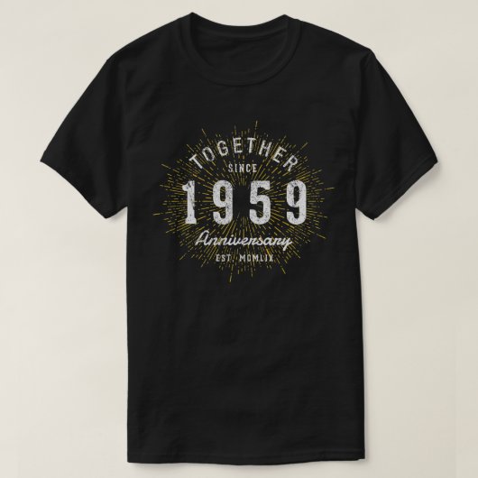1959年ヴィンテージ63周年以来 Tシャツ (デザイン正面)