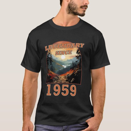 1959年以来の伝説 誕生日おめでとう Tシャツ (正面)
