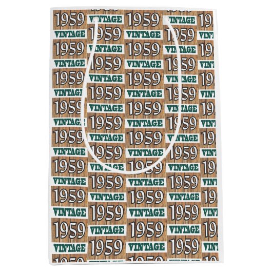 1959年生まれ中抱き枕 ミディアムペーパーバッグ (正面)