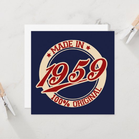 1959年製 カード (正面/裏面インサイチュ)