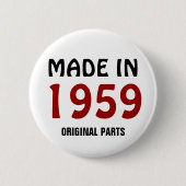 1959年製、純正パーツ使用、 缶バッジ (正面)