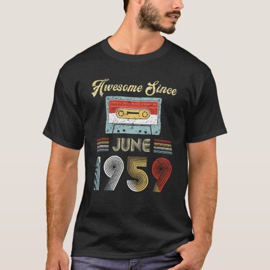 1959年6月のヴィンテージの第60誕生日以来素晴らしい Tシャツ (正面)