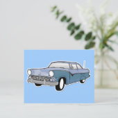 1959年 レトロ ブルー ポストカード (スタンド正面)