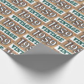 1959生まれ年のラップ紙 ラッピングペーパー (角)