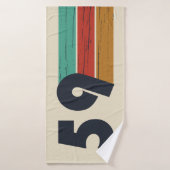 1959生まれ年のヴィンテージ バスタオル (バスタオル)