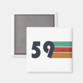 1959生まれ年のヴィンテージ マグネット (正面/裏面)