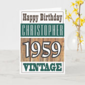 1959生まれ年グリーティングカード カード (黄色い花)