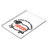 1959生まれ年中国のスパイラルノート ノートブック (左側)