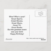 1959素晴らしイベント誕生日 ポストカード (裏面)