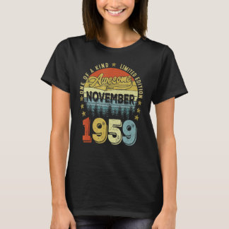 1959素晴らし年11月以来63歳バール Tシャツ