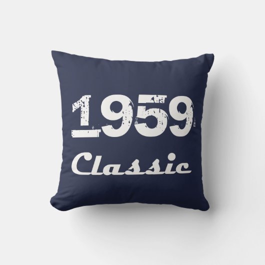 1959 クラシック 60歳の誕生日お祝い クッション (正面)