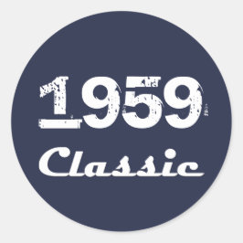 1959 クラシック 60歳の誕生日お祝い ラウンドシール
