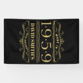 1959 パーソナライズされた 60番目の誕生日 横断幕 (横)