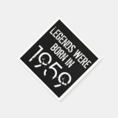 1959 60誕生日年紙ナプキン スタンダードカクテルナプキン (角)