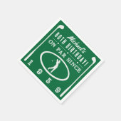 1959 60thゴルファー誕生日 スタンダードカクテルナプキン (角)