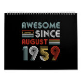 1959 63素晴らし誕生日以威厳がある来のヴィンテージ カレンダー (カバー)
