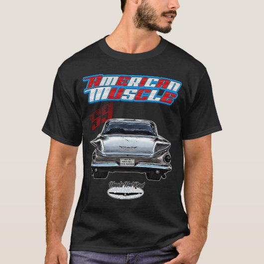 1959,Bel Invicta，エレクトラ，ロカビリー，さびた車，距離 Tシャツ (正面)