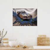 1959 Chevy Impala, junkyard Car, クラシック車，アート ポスター (キッチン)