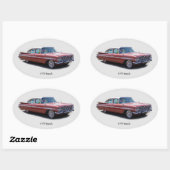 1959 Impalaステッカー 楕円形シール (シート)