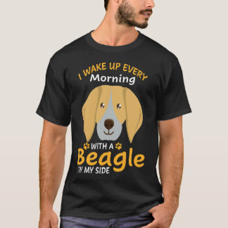 195 私のそばにはいつもビーグルがいます Tシャツ