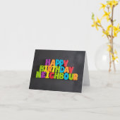 196年。TFDGのハッピーバースデーネイバーカード カード (黄色い花)