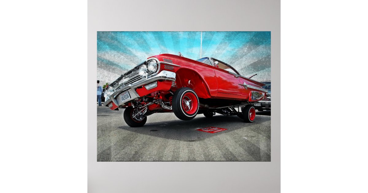 最安値に挑戦 サンセットインパラ ポスター アメ車 ローライダー 選べる5サイズ インテリア 人気アートポスター