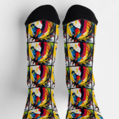 1960のスタイルGroovy抽象芸術馬 ソックス (上部)