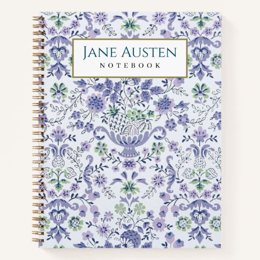 1960のヴィンテージ壁紙ノートブパーソナライズされたック ノートブック (正面)