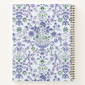 1960のヴィンテージ壁紙ノートブパーソナライズされたック ノートブック (裏面)