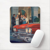1960の赤のキャデラックのグリル頃 マウスパッド (マウス)