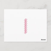 1960の10代の若者オン電話ヴィンテージバレンタイン ポストカード (裏面)