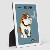 1960カンタスイギリスブルドッグ旅行ポスター フォトプラーク (側面)