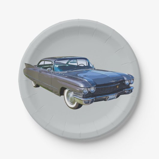 1960キャデラッククラシッククラグジュアリーカー ペーパープレート (正面)