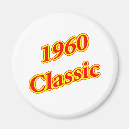 1960クラシック赤色 マグネット (正面)