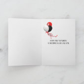 1960コルベ赤と白ット カード (内部)