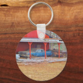 1960ブルーサダンドデビルアンティーク車 キーホルダー (正面)