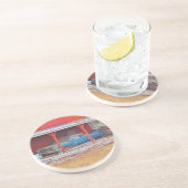 1960ブルーサダンドデビルアンティーク車 コースター (側面)