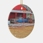 1960ブルーサダンドデビルアンティーク車 セラミックオーナメント (右)