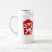 1960マグチェコスロバキアの紋章付き外衣 ビールジョッキ (左)